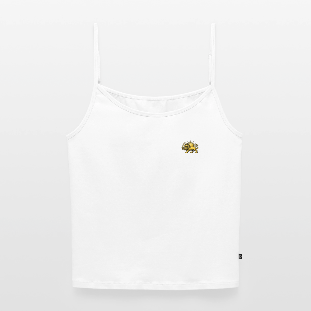 Women's Premium Organic Spaghetti Strap Top - white