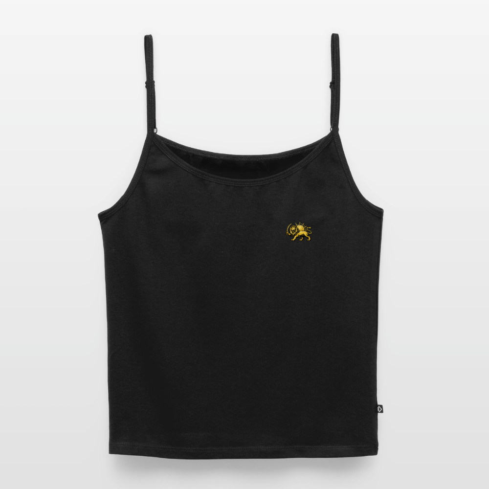 Women's Premium Organic Spaghetti Strap Top - black